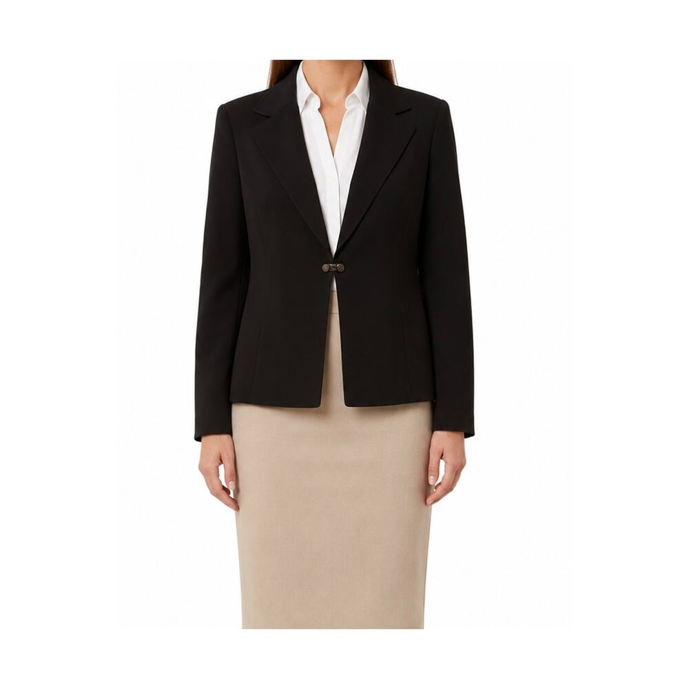 Vintage Tahari Blazer Womens Size 16 Black Hong Kong Arthur S. Levine Tailored